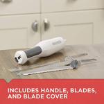 BLACK+DECKER 9-Inch Electric Carving Knife, White
