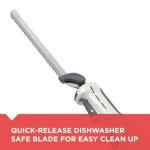 BLACK+DECKER 9-Inch Electric Carving Knife, White