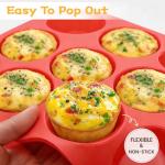 12-Cup BPA-Free Non-Stick Silicone Muffin Pan