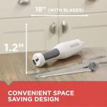 BLACK+DECKER 9-Inch Electric Carving Knife, White