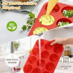 12-Cup BPA-Free Non-Stick Silicone Muffin Pan