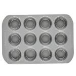 Farberware Nonstick 12-Cup Muffin Pan, Gray