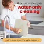 Pizza Stone with Wooden Peel for Oven and Grill