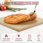 Unicook 12-Inch Square Pizza Stone for Oven