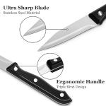 BEWOS 4-Piece Ergonomic Paring Knife Set