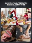 Reemix Electric Knife Set for Meats and Bread