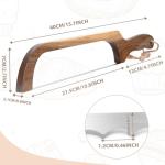 HOTTOR Wooden Sourdough Bread Knife and Slicer