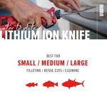 BUBBA Cordless Electric Fillet Knife with Grip Handle