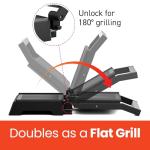 Compact Electric Panini Press and Grill - Black