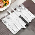 Set of 8 Sharp High-Carbon Steak Knives