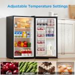 Midea Compact 3.3 Cu. Ft. Refrigerator, Silver