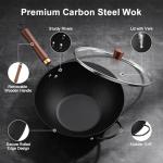 Todlabe 13-Inch Nonstick Carbon Steel Wok