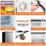 Compact 3.2 Cu.Ft Mini Fridge with Freezer