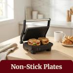 Nonstick 2-in-1 Panini Press and Indoor Grill