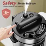 6 Qt Electric Pressure Cooker with Touchscreen, 9 Functions