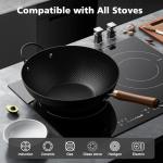 Todlabe 13-Inch Nonstick Carbon Steel Wok