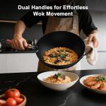 Todlabe 13-Inch Nonstick Carbon Steel Wok