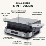 GreenPan 6-in-1 Stainless Steel Contact Grill