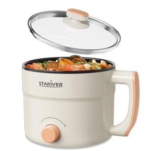 Stariver 1.5L Electric Hot Pot - Mini Noodle Cooker