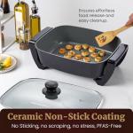 15" Electric Skillet with Ceramic Nonstick Coating