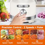 Homtone 16-Cup Heavy-Duty Food Processor