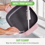 GreenLife 12" 5QT Pink Square Electric Skillet