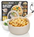 Ceramax PRO 2.5L Electric Hot Pot and Steamer