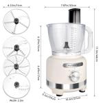 Homtone 16-Cup Heavy-Duty Food Processor