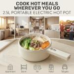 Ceramax PRO 2.5L Electric Hot Pot and Steamer