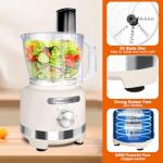Homtone 16-Cup Heavy-Duty Food Processor