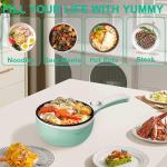 Dezin Electric Mini Hot Pot with Non-Stick Pan