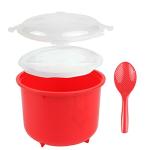 Home-X Microwave Rice Cooker with Steam Release Vents