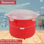 Home-X Microwave Rice Cooker with Steam Release Vents