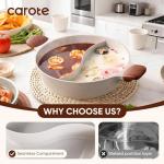 Dual Flavor Hot Pot with Glass Lid, 4.5 QT