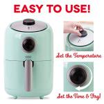 Dash Compact Air Fryer with Adjustable Temperature - Aqua