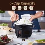 6-Cup Rice Cooker & Steamer with Keep Warm