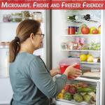 Home-X Microwave Rice Cooker with Steam Release Vents