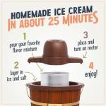 Old-Fashioned Electric Ice Cream Maker - 4 Quart