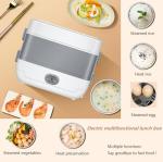 Electric Lunch Box with 2 Layers and Steamer