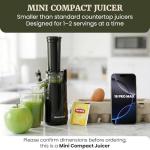 Elite Gourmet Compact Masticating Slow Juicer