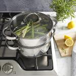 Oster 3-Quart Stainless Steel Dutch Oven with Steamer