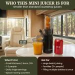 Elite Gourmet Compact Masticating Slow Juicer