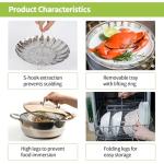 Expandable Stainless Steel Steamer Basket for Cooking