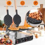 Electric Bubble Waffle Maker for Home and Commercial