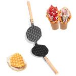 Double-Sided Bubble Waffle Maker Pan