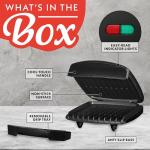 Gourmia Indoor Grill & Panini Maker for 4