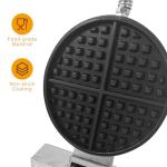 1200W Round Belgian Waffle Maker with Timer