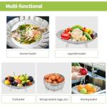 Expandable Stainless Steel Steamer Basket for Cooking