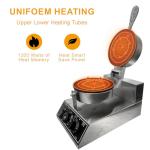1200W Round Belgian Waffle Maker with Timer
