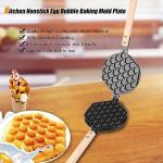 Double-Sided Bubble Waffle Maker Pan